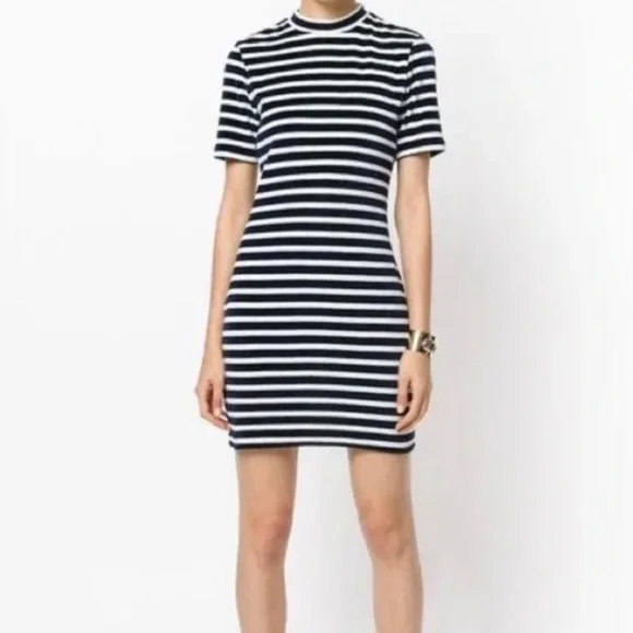 alexander wang velvet mini dress ALEXANDERWANG.T Bow-detailed velvet mini dress